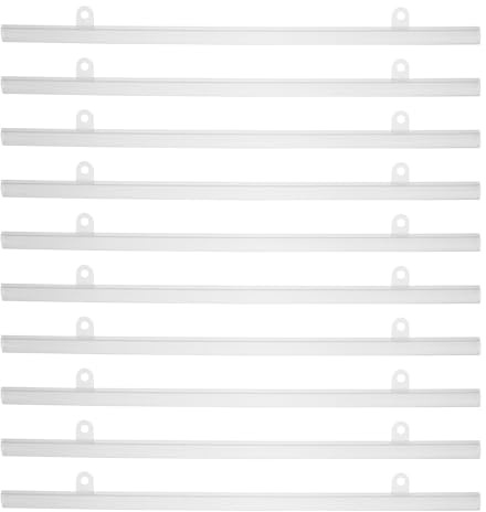 FOYTOKI Barra per Appendere Poster e Fissaggio Sicuro in Pvc Resistente 10 Pezzi per Esposizioni Pubblicitarie e Centri Commerciali