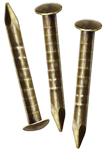 FUXXER 200x Antike Messing-Design Nägel, Möbel-Bau, Vintage Bronze, 8 x 1 mm