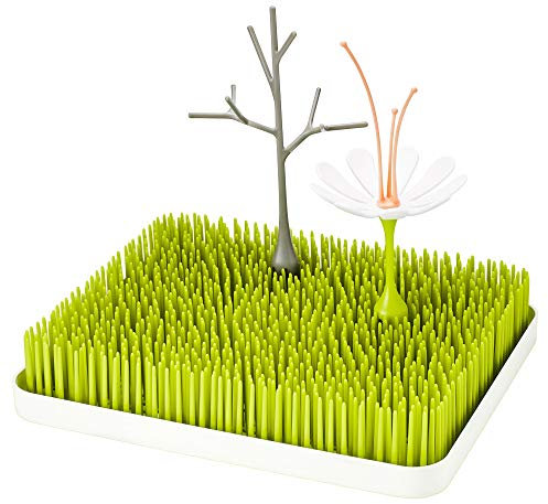 Boon LAWN& TWIG & STEM Trockengestell, Abtropfgestell 3er Set, Stylisches Trockengestell für Geschirr und Besteck, Baby Erstausstattung, Trockenständer für Babyflaschen, Geschenk für Neugeborene