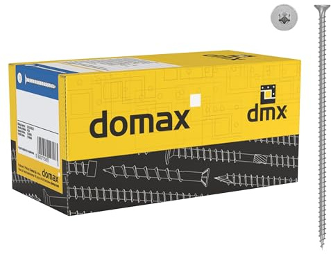 DMX - Konstruktionsschrauben Holzschrauben Spanplattenschrauben Tischlerschrauben mit Senkkopf Torxkopf gehärteter Kohlenstoffstahl TORX Vollgewinde 8mm - CPS - 50 Stck. - 8x180 (50 St./Verp.)