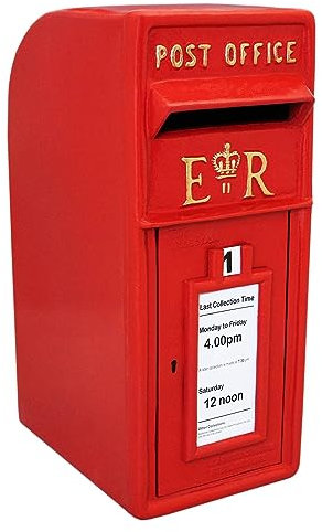 Briefkasten im englischen Stil Postkasten rot Wandbriefkasten Standbriefkasten Post Box Gusseisen