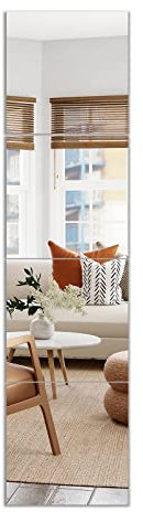 Muzilife Glas spiegelfliesen selbstklebend 4 Stücke 26x26cm DIY Wandspiegel mit 24 Klebe Mat HD Spiegel Set in Küche, Wohn- und Badezimmer