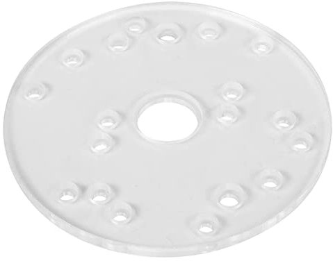 Router Base Plate, Acrylic Base Plate, Universal Router Base with Centering Pin Screws for Trim Routers Woodworking Auxiliary Tool, Compact Router Plate with Screws