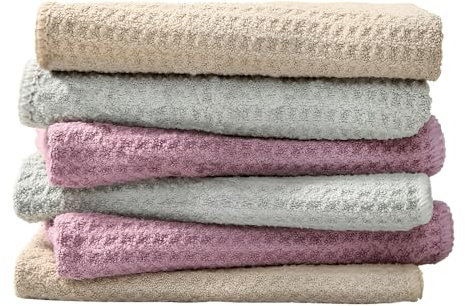 EURSPEUNG Mikrofasertücher 6 Stück 30x30 cm Küche Auto Fenster Mischpackung | Saugstarke Mikrofasertücher, fusselfrei und streifenfrei, ideal für Küche, Auto und Fenster, waschbar und wiederverwendbar