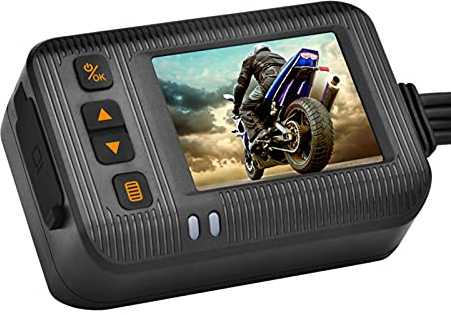 Motorradkameras – Unterwasser-Abenteuerkamera, wasserdichte Motorradkamera | Test-Set mit LCD-Display, Loop-Recorder, Weitwinkel, Motorrad-Recorder für Fahrräder, Motorräder