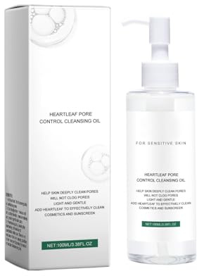 Heartleaf Pore Cleansing Oil MILD, 100ml Heartleaf Ölreiniger für das Gesicht, Pore Control Cleansing Oil, Koreanisches Gesichtsreiniger, Non-Comedogenic (2PCS)