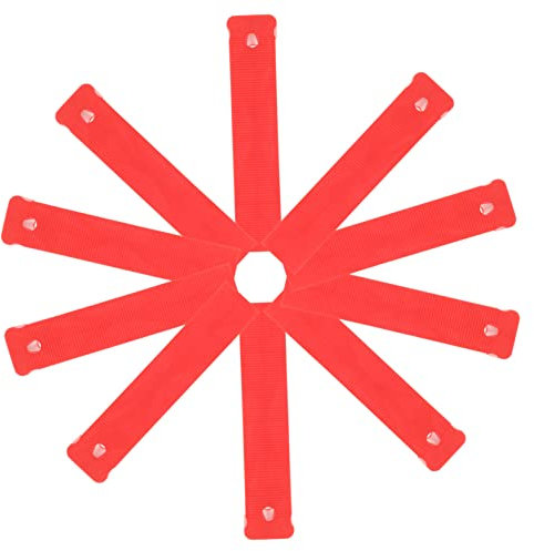 WOONEKY 10 Pezzi Cunei Livellanti in Pp Rosso per Mobili, Spessori Resistenti All'usura per Livellare e Stabilizzare Arredi, Casa