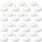 Jeffbaubl Lot de 48 bougies flottantes, 5 cm, blanches, flottantes, étanches, anti-gouttes, pour mariage, anniversaire, piscine, fête, centres de table