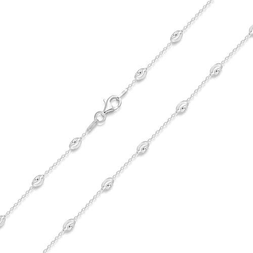MATERIA by Matthias Wagner Damen Halskette mit Kugeln 925 Sterling Silber Kette K90