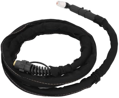 Torcia per Taglio Al Plasma con Cavo Isolato, Guaina in Tessuto Resistente Al Calore, 4 M, 40 A, Pistola per Taglio Al Plasma Compatibile con CUT50D, CUT 50 CT 312, CUT40