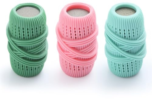 4 Pcs Laundry Balls - Fabric Softener Dispenser for Washer & Dryer - Reusable, Eco-Friendly Cleaning Balls