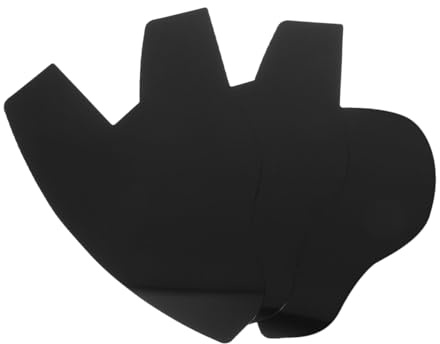MUCKLILY Haaransatzverstärkungskarten Beim Hairstyle Design 3 Stück aus PVC Schwarz Einfache Anwendung Freihändige Nutzung für Männer für Bart und Haaransatzgestaltung