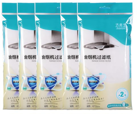 Cocina Campana Extractora Papel, Filtros Para Campana Extractora De Papel De Cocina Universal Filtros Para Grasa y Olores Para Campana Extractora Filtros De Aceite De Algodón Absorbentes 10pcs