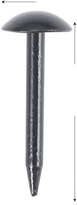 10–100 Stück schwarze Polsternägel, runder Kopf, Metall-Pinnnadeln, Vintage-Reißzwecken, Ohrstecker, Schmuckkästchen, Weinkiste, Sofa-Dekoration, 5/7/9/11/19 x 17 mm-9 x 17 mm, 20 Stück(7x17mm 100pcs)