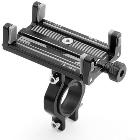 Oniissy Support de téléphone rotatif à 360 degrés pour vélo en alliage d'aluminium pour une navigation sécurisée du vélo, compatible avec les appareils de 58 à 88 mm, guidon rond et carré (potence