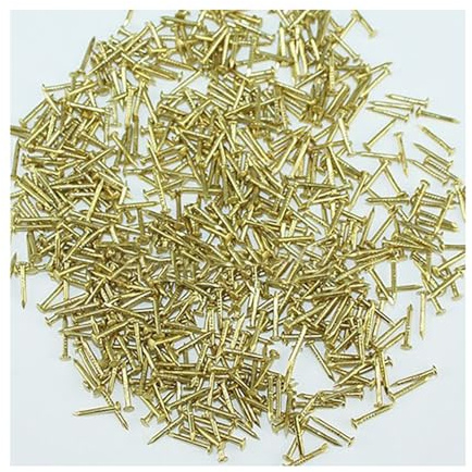 LUMoony Clavos Aproximadamente 1200-8800 piezas con una superficie de cobre Clavos de hierro altamente endurecido para la construcción de muebles Varios proyectos de carpintería decoración del hogar