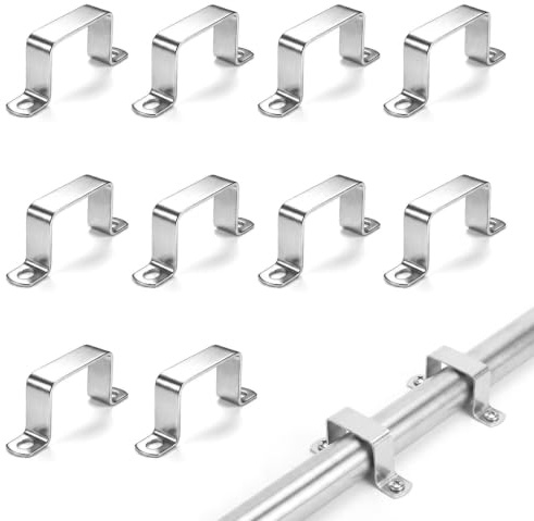 10 Piezas Abrazadera Cuadrada de Tubo 60x40mm Abrazaderas para Tubos