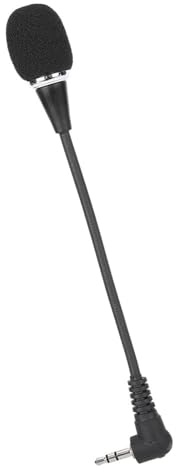 OPPWONG Mini Microfono a Condensatore Omnidirezionale Resistente Al Sudore per Pickup Vocale Professionale per Palco e Cappella, Metallo Nero