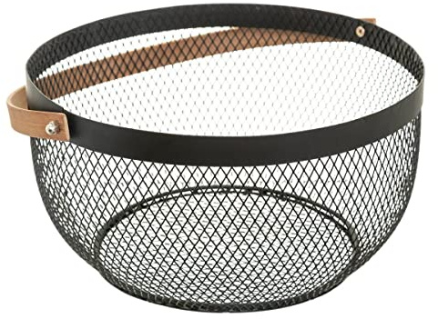 5five - metallkorb 29cm mesh schwarz