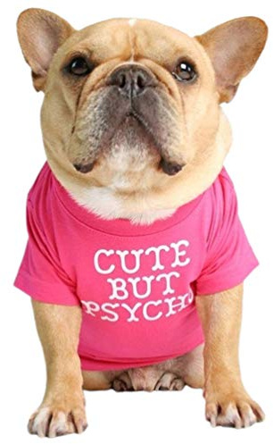 Junhouse Bulldog Clothes Pet Clothing Puppy T-shirt Spring Summer Soft Comfy Breathable Quick Dry Dog Outfit Pullover For Small Medium Large Puppy Dogs (XL,Pink)