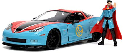 Jada Toys- 32115R/BL, Miniatur-Auto-Sammlung, Rot/Blau