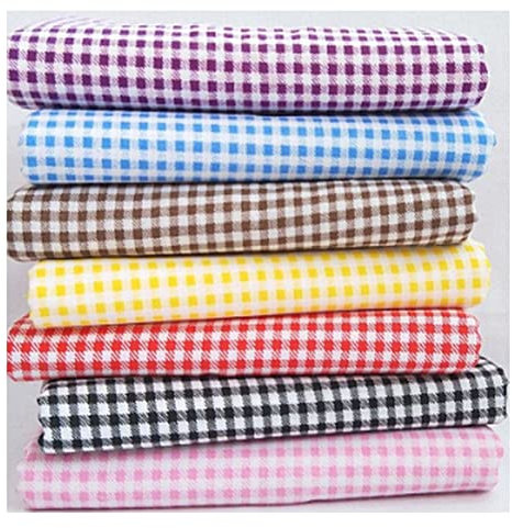 Yurosiay 7 Unidades de 50 x 50 cm de Tela de Algodón con Estampado de Patchwork para Manualidades Tela Cuadrada Paquete de Tela Flores Telas de Coser para Acolchar Manualidades Rejilla
