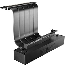 be quiet! Riser Cable Kabel, für Einbau von von PCIe 4.0-Grafikkarten, mit vertikaler GPU-Montageoption, einfache vertikale Installation, Schwarz