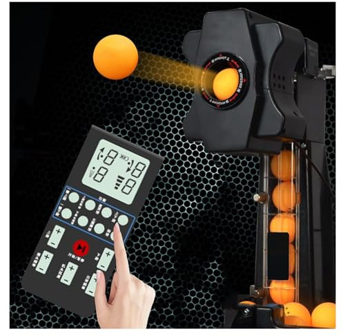 DOZPAL Robot da Ping-Pong Attrezzatura Automatica per Allenatore di Ping Pong Aggiornata per Giocatori Principianti e Professionisti, 10 modalità Drop Point, Funzione Operativa a 1 Tasto