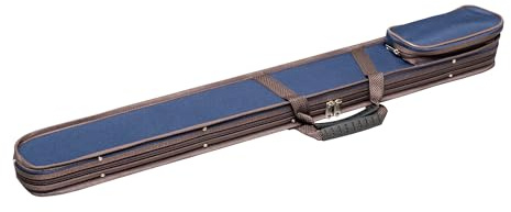 MI&VI Classic Hardshell Double Bass Bow Case for (1) German Style Double Bass Bow with Shoulder Straps (Blue)