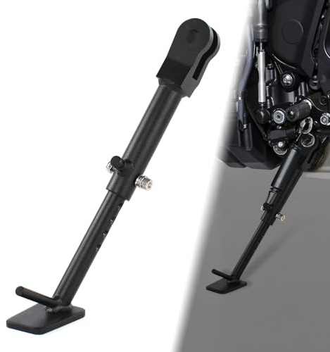 Xitomer Cavalletto regolabile per moto da 0 a 7,6 cm, adatto per MT09 MT09 SP 2021-2025 / XSR900 2022-2024 / TRACER 9 GT 2021-2022, YZF-R9 2025 Cavalletto laterale regolabile