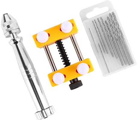 SEWACC Taladro Manual De Perforación Taladro De Mano Para Joyería y Artesanía Kit De De Adecuado Para Trabajos Manuales