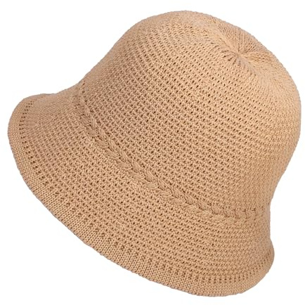 JJDreams Bucket Hut für Damen Herren,Gestrickte Hüte,Häkelmütze,Strickmützen für Damen,Sommer Mütze,Einstellbar Fischerhut