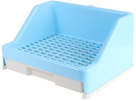 Happyyami Kaninchen Toilette Mit Anti-Spritz-Funktion Für Kaninchenkäfige Aus Hochwertigem Kunststoff Leicht Zu Reinigen Für Hause Und Zoohandlungen