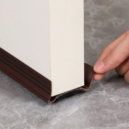 Premium Door Soundproofing Strip Create a Quiet and Peaceful Environment (Brown 5cm)
