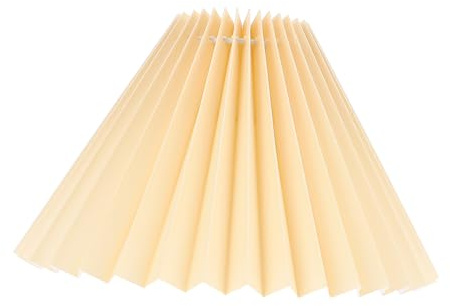 OSALADI Plissee Lampenschirm Aus Stoff Für Tischlampe 16X16X16 Cm Faltbarer Lampenschirm Nachttischlampen Zubehör Staubschutz Für Schlafzimmer Wohnzimmer Dekorative Beleuchtung