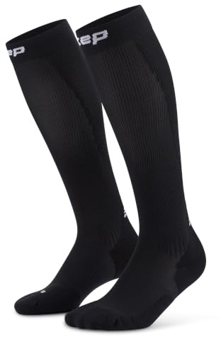 CEP CORE 5.0 TALL – Kompressionsstrümpfe Damen für lange Läufe – Kompressionssocken mit Air-Channels & verstärkten Zonen – laufsocken kompression damen für Regeneration & stabilen Halt