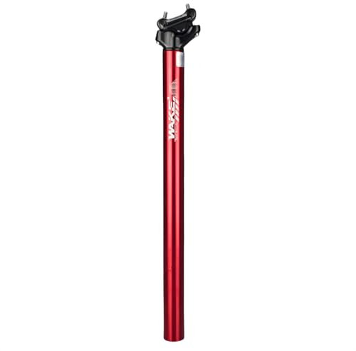 TRKIMAL Aluminium Alloy Bike Seatpost Shim 27.2mm 30.9mm 31.6mm, 400mm Adjustable Bicycle Seat Post for Mountain Bike Road Bike MTB BMX (Red, 27.2mm)