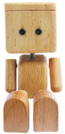 Orgonite Schüttelmann Wackelfigur Auto, Wackelfigur Holz, Lustige Auto Deko Armaturenbrett-Dekoration, Kreative Ornamente für Schreibtische, Schränke und Bürotische