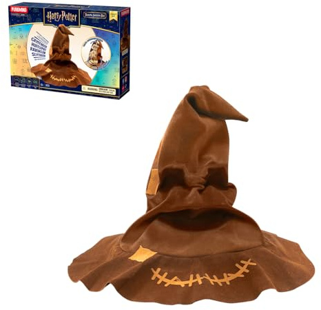 PUREMIND Harry Potter Sprechender Hut, 3D Holzpuzzle Bausatz | Offiziell lizenziert, stimmeffekt, beweglicher rand, zum zusammenbauen, für regal, vitrine, schreibtisch, deko und sammlung