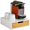 SoBuy Porta capsule cialde in bambù SoBuy – Cassetto compatto per capsule Nespresso, Dolce Gusto, Lavazza a Modo Mio – Organizer cucina con base antiscivolo per macchina caffè 31×30×10cm FRG179-WN