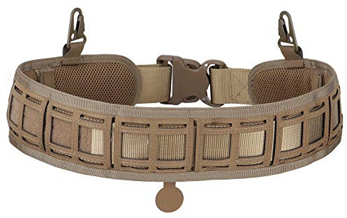 DETECH Cintura da combattimento regolabile tatticamente imbottita Cintura da combattimento Molle imbottita Molle Battle Cinture 1000D in Nylon ad alta densità