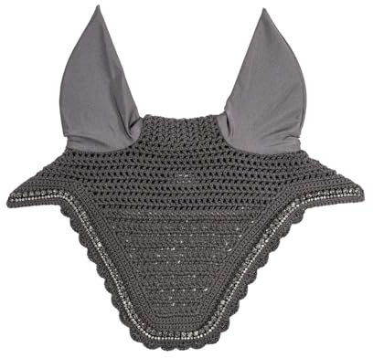 Kentucky Horsewear - Wellington Fliegenmütze - Stone & Pearl - Dunkelgrau - Full