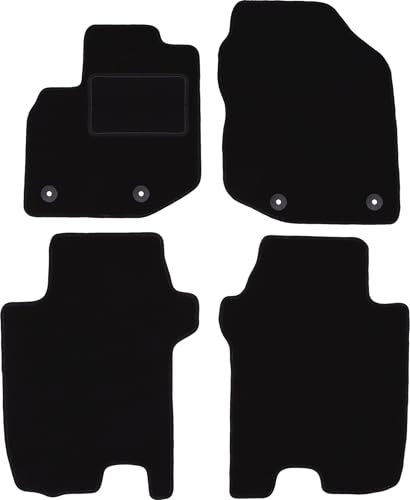 Wielganizator Automatte – Passend für Honda Jazz III Schrägheck 2011-2014 – Velours – Autozubehör - Auto Fußmatten – Fußmatte Auto – 4-teilig - schwarz