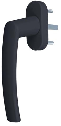 Aluminium Fenstergriff Nevada, Farbe:Grau RAL 7016, Stiftlänge:30mm