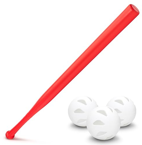 GoSports LotBall AIR Backyard Baseball Bat and Ball Set - Plastic Baseball Game for Kids