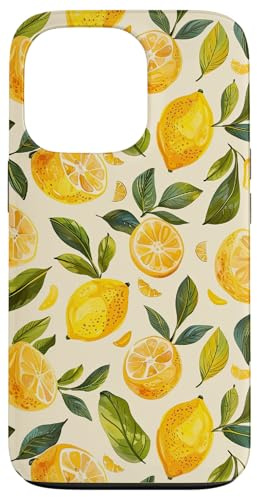 Hülle für iPhone 13 Pro Aquarell Zitrone Sommer Limonade Zitrusfrucht
