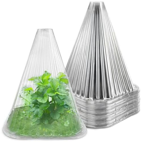 GUAHKUN Schneckenschutzring,Schneckenkragen 20 Stück,Schneckenkrage Schneckenschutz,Schneckenfalle Garten,Schneckenring Schneckenzaun Kunststoff Für Salatpflanzen & Kohl (B-20 Stück)