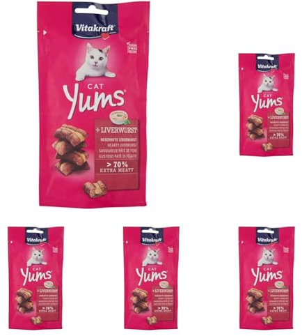 Vitakraft Cat Yums Pate di Fegato per Gatti, 40g, 40 g (Confezione da 5)