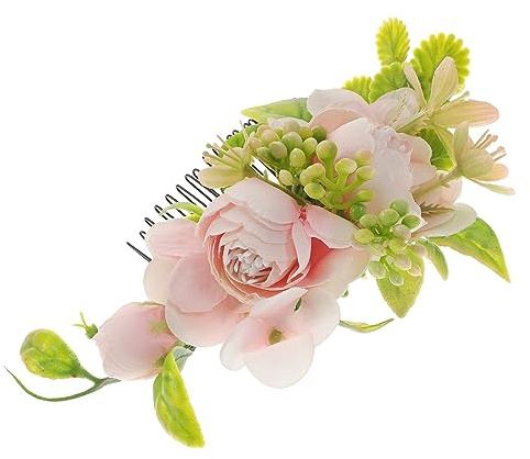 Peineta de Flores para Boda 1004-1 de Tela de Seda y Aleación