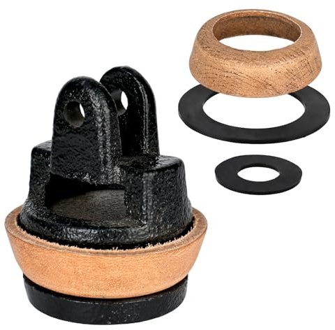 Ersatzkolben für Schwengelpumpen, Handschwengelpumpe, Schwengelpumpenkolben für Handpumpen Typ 75 Gartenpumpe mit 1 Lederdichtung 2 Stk Silikondichtung für Gartenpumpe Handpumpe Brunnenpumpe